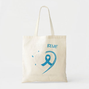I wear blue for my cousin because my cousin's figh tote bag