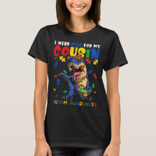 I Wear Blue For My Cousin Family Matching Autism A T-Shirt