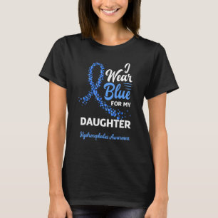 I Wear Blue For My Daughter Hydrocephalus Awarenes T-Shirt