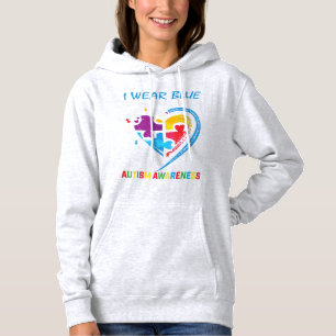 I wear blue for my Goddaughter Autism awareness cl Hoodie