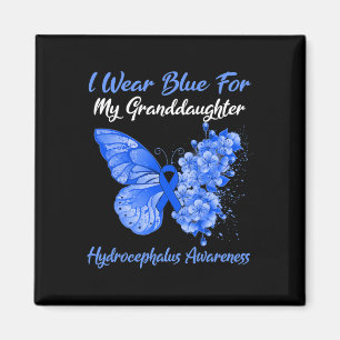I Wear Blue For My Granddaughter Hydrocephalus Magnet