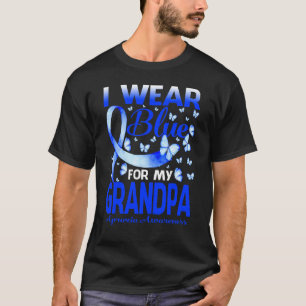I Wear Blue For My Grandpa Apraxia Awareness Butte T-Shirt