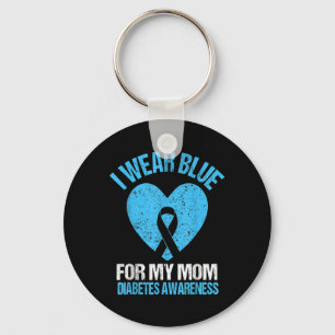 I Wear Blue For My Mum Diabetes Awareness Kids Tod Key Ring