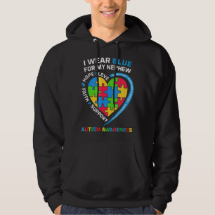 I Wear Blue For My Nephew Autism Awareness Gifts U Hoodie