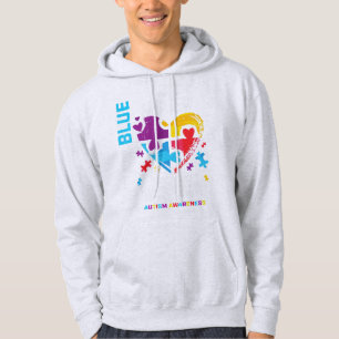 I wear blue for my nephew autism awareness product hoodie