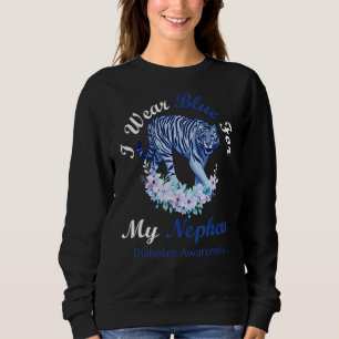I Wear Blue For My Nephew Diabetes Awareness Month Sweatshirt