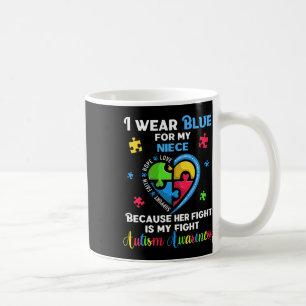 I Wear Blue For My Niece Uncle Aunt Coffee Mug