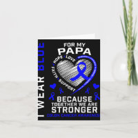 I Wear Blue For My Papa Colon Cancer Awareness Gra