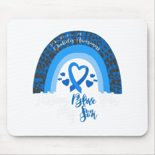 I Wear Blue For My Son Diabetes Awareness Month Gi Mouse Mat