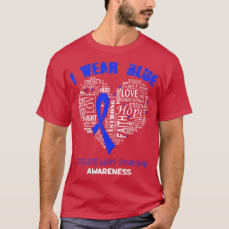 I Wear Blue For Restless Legs Syndrome Awareness F T-Shirt