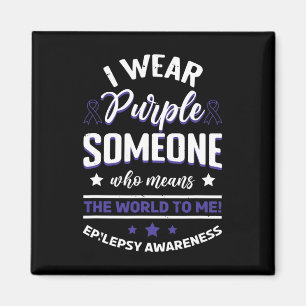 I Wear Blue For Someone Means The World  EpilepsyA Magnet