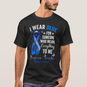 I Wear Blue For Someone Who Means Alopecia Areata  T-Shirt