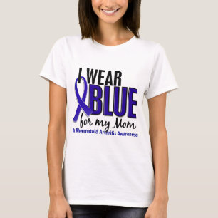 I Wear Blue Mum Rheumatoid Arthritis RA T-Shirt