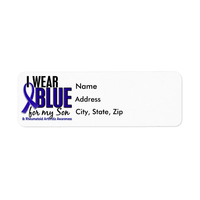 I Wear Blue Son 10 Rheumatoid Arthritis RA (Front)