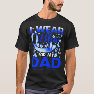 I Wear Bule For My Dad Alopecia Awareness  T-Shirt