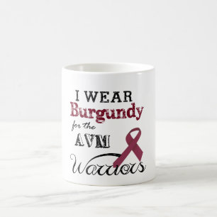I Wear Burgundy for the AVM Warriors Mug