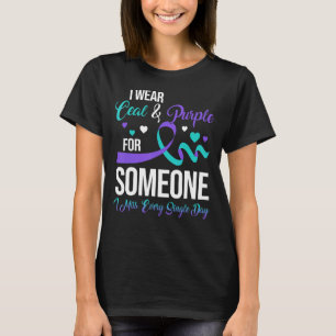 I Wear Ceal & Purple For Someone I Miss Every Sing T-Shirt