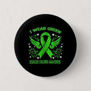 I Wear For Disabled Children Awareness 6 Cm Round Badge