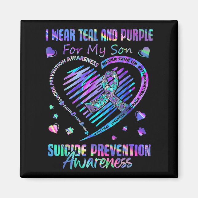 I Wear For My Son Suicide Prevention Awareness  Magnet (Front)