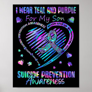 I Wear For My Son Suicide Prevention Awareness Poster