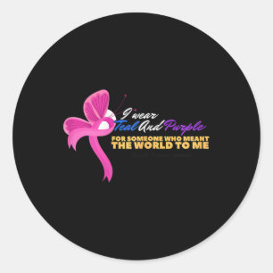 I Wear For Someone Who Meant World Suicide Prevent Classic Round Sticker