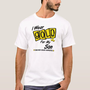 I Wear Gold For My SON 8 T-Shirt