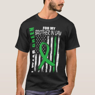 I Wear Green Brother In Law Cerebral Palsy Awarene T-Shirt