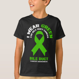 I Wear Green For Bile Duct Cancer Awareness 2 T-Shirt