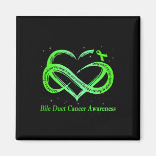 I Wear Green For Bile Duct Cancer Awareness Warrio Magnet