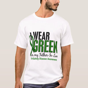I Wear Green For Father-In-Law 10 Kidney Disease T-Shirt