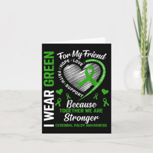I Wear Green For Mental Health Dino Awareness Todd Card