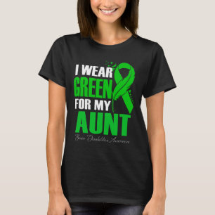 I Wear Green For My Aunt Brain Disabilities Awaren T-Shirt