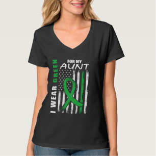 I Wear Green For My Aunt Cerebral Palsy Awareness T-Shirt