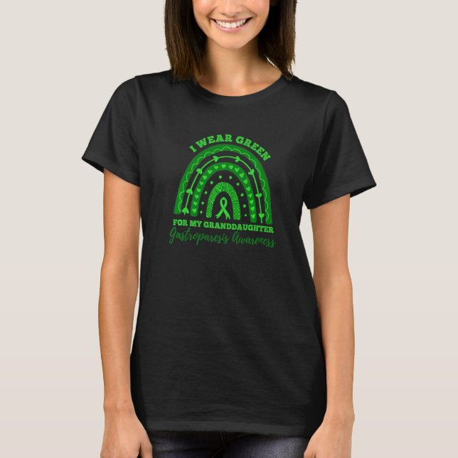 I Wear Green For My Granddaughter Gastroparesis Aw T-Shirt (Front)