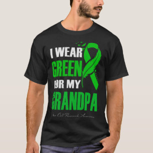 I Wear Green For My Grandpa Stem Cell Research Awa T-Shirt
