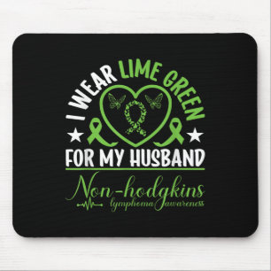I Wear Green For My Husband Mental Health Awarenes Mouse Mat