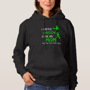 I Wear Green For My Mom Cerebral Palsy Ribbon Moth Hoodie