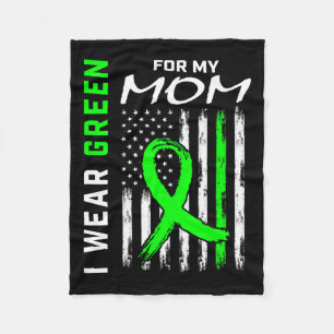 I Wear Green For My Mum Kidney Disease Awareness F Fleece Blanket