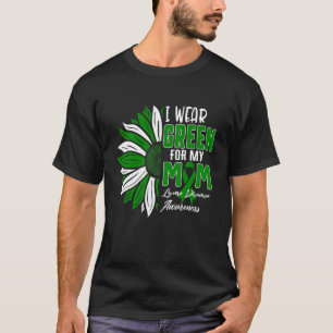 I Wear Green For My Mum Lyme Disease Awareness Rib T-Shirt