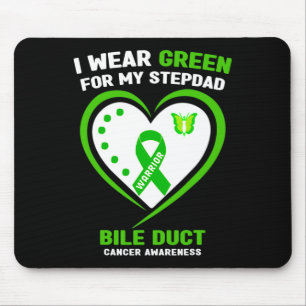 I Wear Green For My Stepdad Bile Duct Cancer Aware Mouse Mat