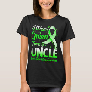 I Wear Green For My Uncle Brain Disabilities Aware T-Shirt