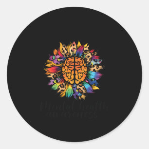 I Wear Green For Tal Health Awareness Month Sunshi Classic Round Sticker