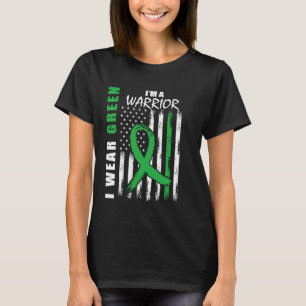 I Wear Green I'm a Warrior Kidney Disease Awarenes T-Shirt
