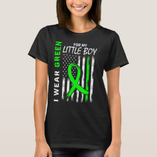 I Wear Green Little Boy Son Cerebral Palsy Awarene T-Shirt