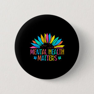 I Wear Green Mental Health Awareness S Support War 6 Cm Round Badge