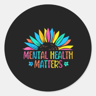 I Wear Green Mental Health Awareness S Support War Classic Round Sticker