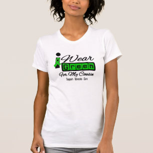 I Wear Green Ribbon (Retro) - Cousin T-Shirt