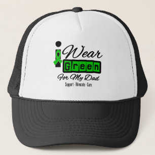 I Wear Green Ribbon (Retro) - Dad Trucker Hat