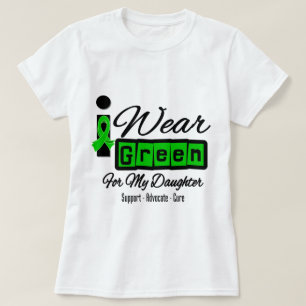 I Wear Green Ribbon (Retro) - Daughter T-Shirt