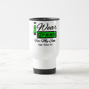 I Wear Green Ribbon (Retro) - Son Travel Mug